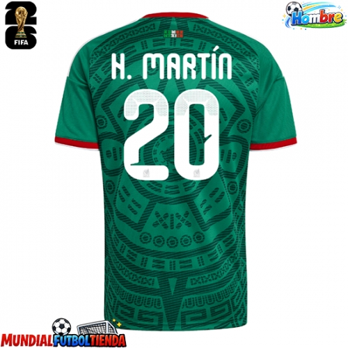 Camiseta México Henry Martin #20 Primera Equipación Replica Mundial 2026 mangas cortas